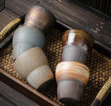 Handmade Rough Ceramic Coffee Mug 6oz 170ml