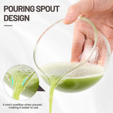 ZENRC Glass Matcha Bowl with Spout 400 ml 13.5 oz