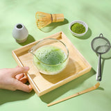 ZENRC Glass Matcha Bowl with Spout 400 ml 13.5 oz