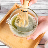 ZENRC Glass Matcha Bowl with Spout 400 ml 13.5 oz