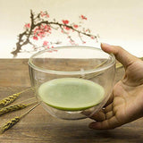ZENRC Double Wall Glass Matcha Bowl 540 ml 18.5 oz