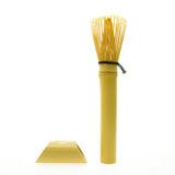 Long Bamboo Matcha Whisk (Golden/Skinny)