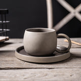 10 oz Ceramic Coffee Latte Art Cup with Saucer