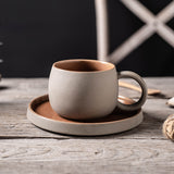 10 oz Ceramic Coffee Latte Art Cup with Saucer