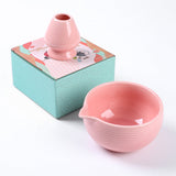 ZENRC Matcha Bowl Set with Whisk Holder (Black)