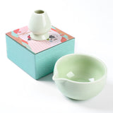 ZENRC Chawan Set with Whisk Holder (White)