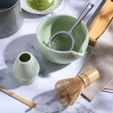 ZENRC Matcha Bowl Set with Whisk Holder (Black)