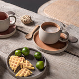 10 oz Ceramic Coffee Latte Art Cup with Saucer