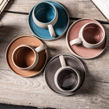 10 oz Ceramic Coffee Latte Art Cup with Saucer
