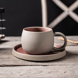 10 oz Ceramic Coffee Latte Art Cup with Saucer